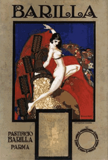 Emma Bonazzi, Barilla Calendar 1923, Chappuis Lithography, 1922, ASB, Rla 1