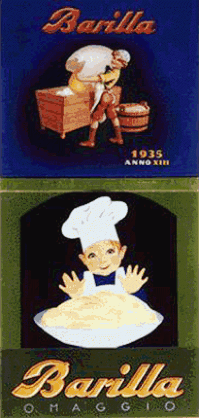 2g Luciano Bonacini, Barilla Calendar of 1935. Wall calendar. Turin, Gros-Monti, 1934. ASB, Rla 27.