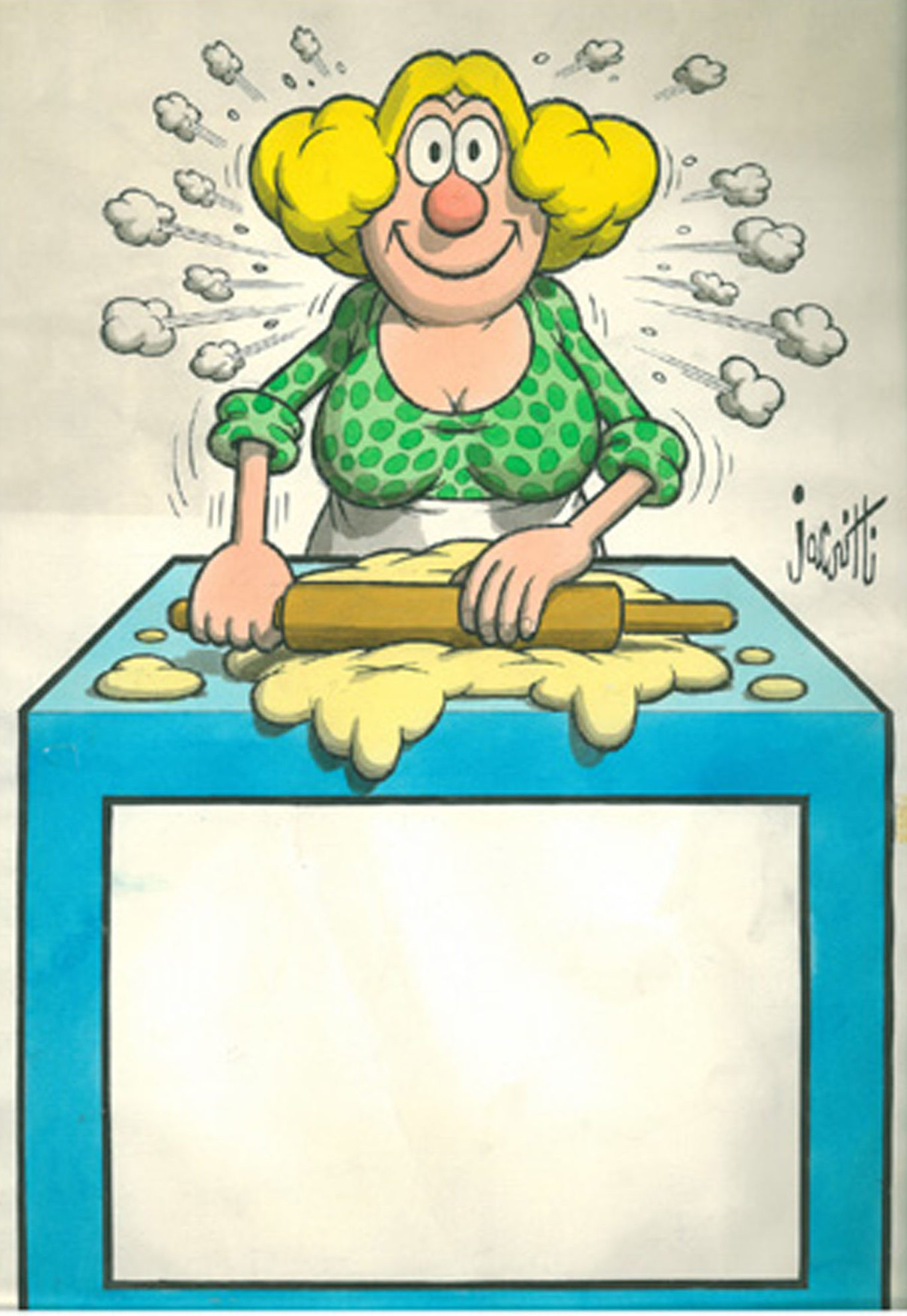 Benito Jacovitti, Illustration for Braibanti Recipes Book, 1983