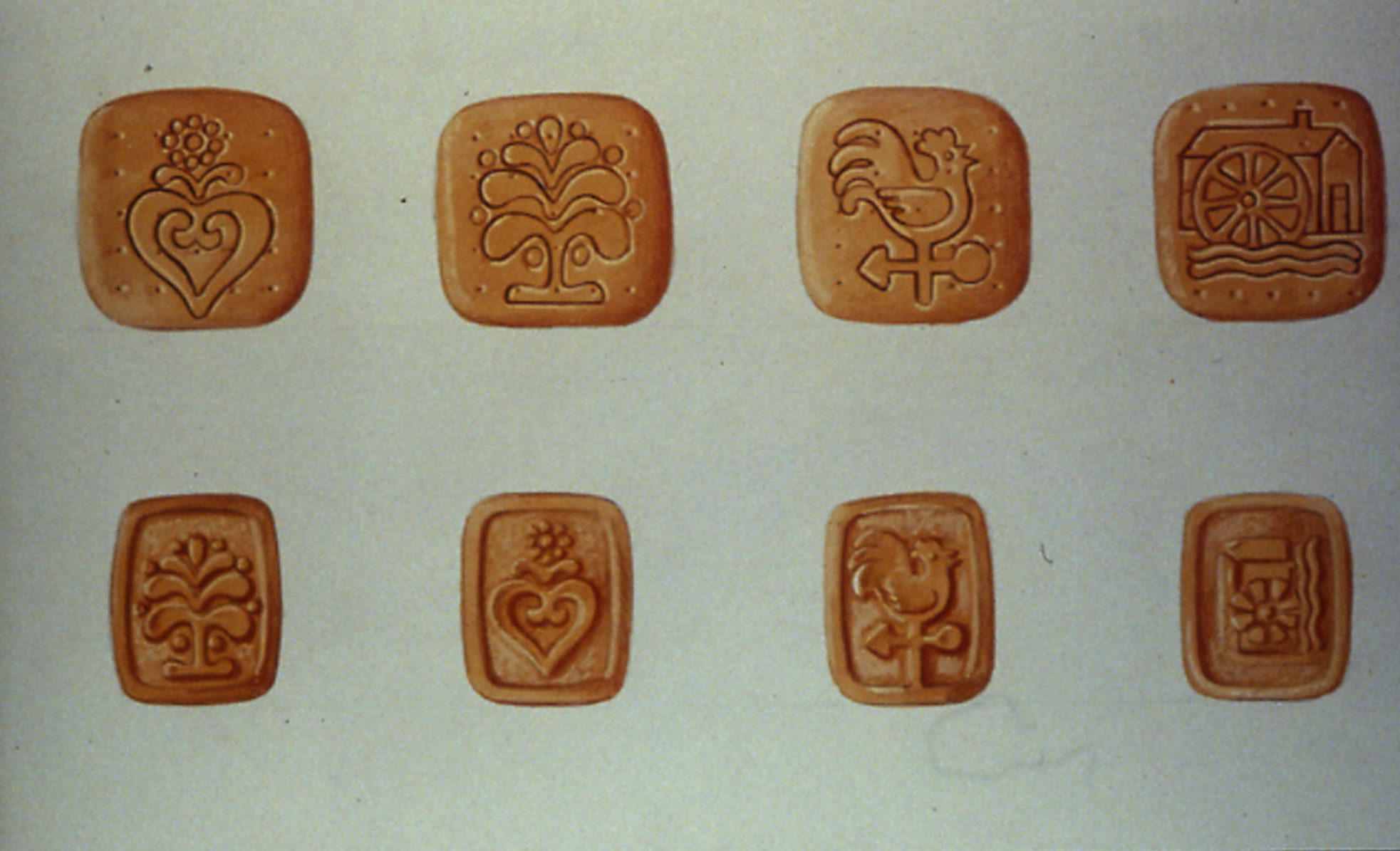 First studies for Mulino Bianco biscuits shape