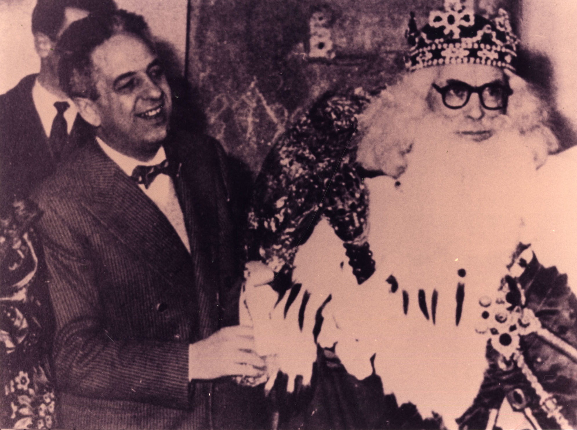 Mario Pavesi a una festa aziendale negli anni Sessanta del Novecento