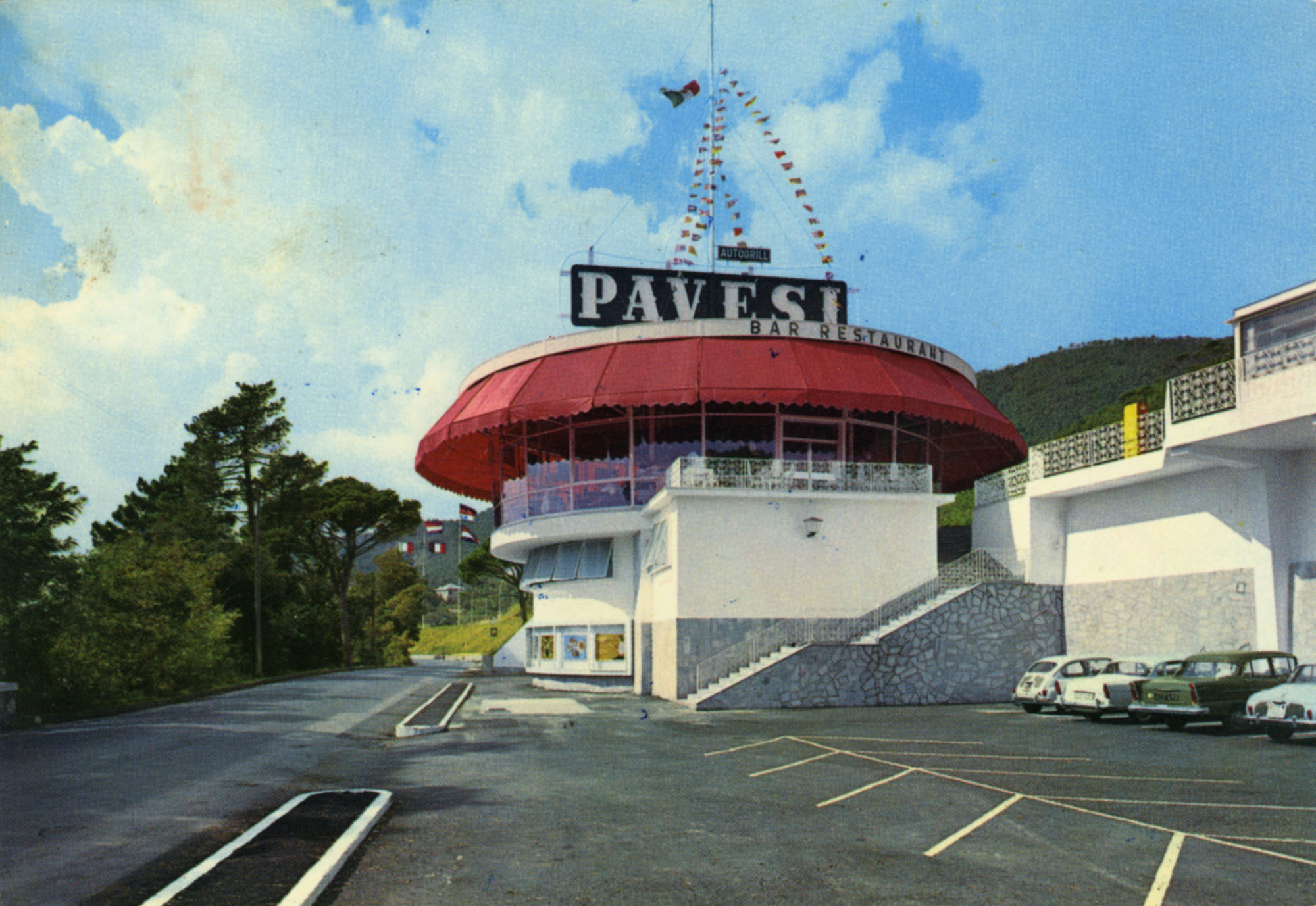 Pavesi Service Station postcard - Varazze