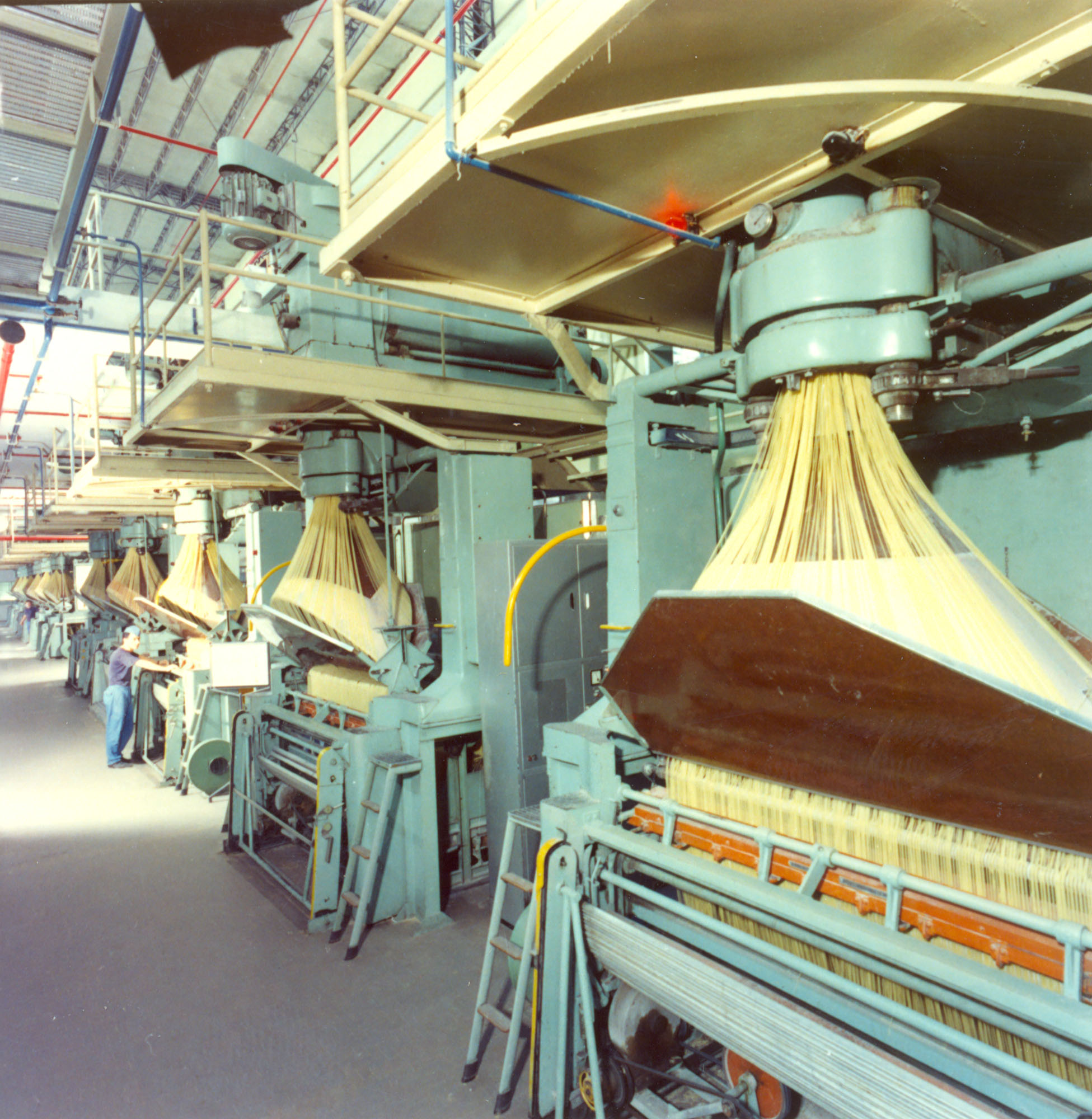 1960 - The innovative pasta production line in the plant of Parma in the Sixties