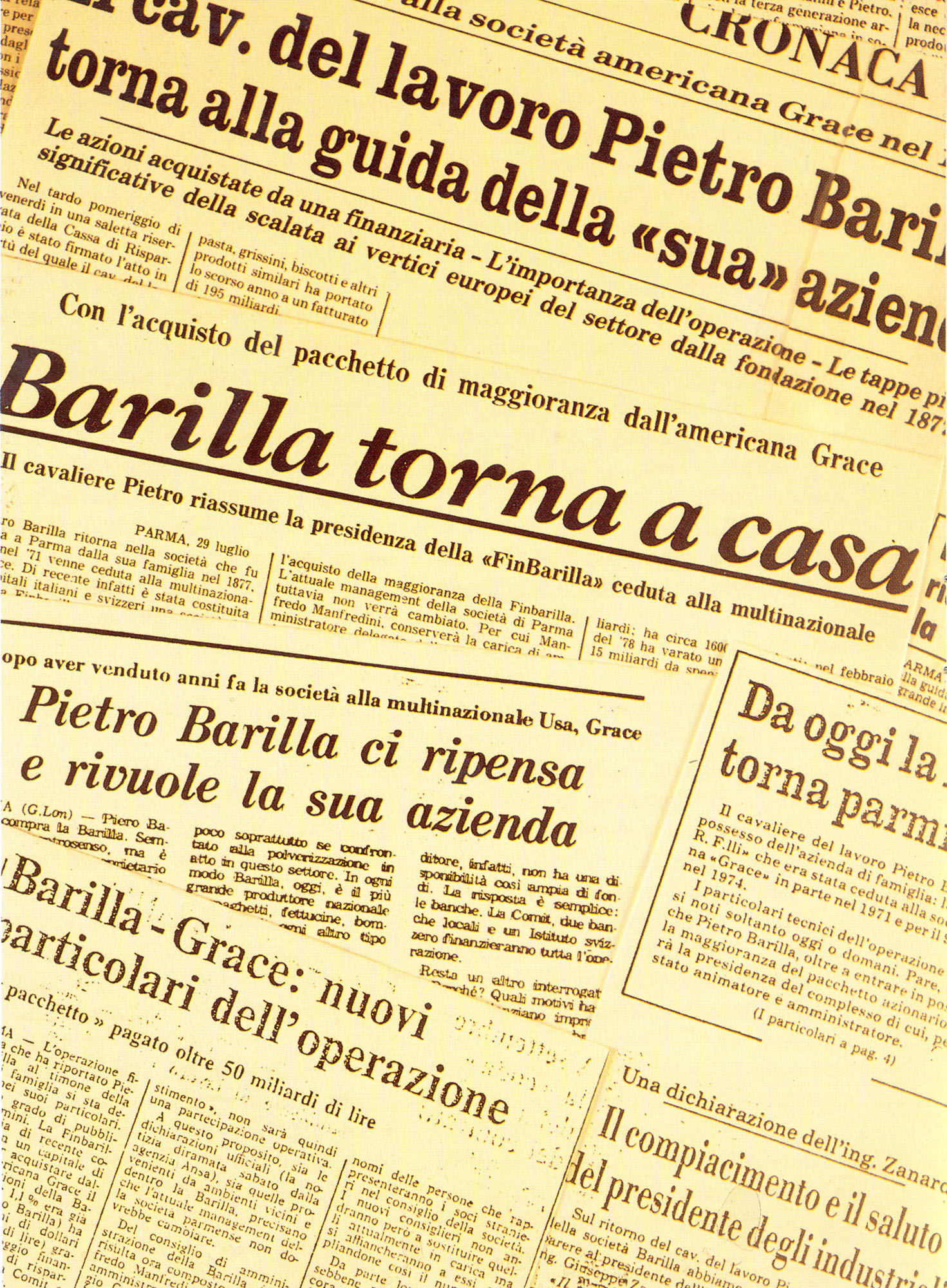 1979 - Pietro Barilla buys back the family Company