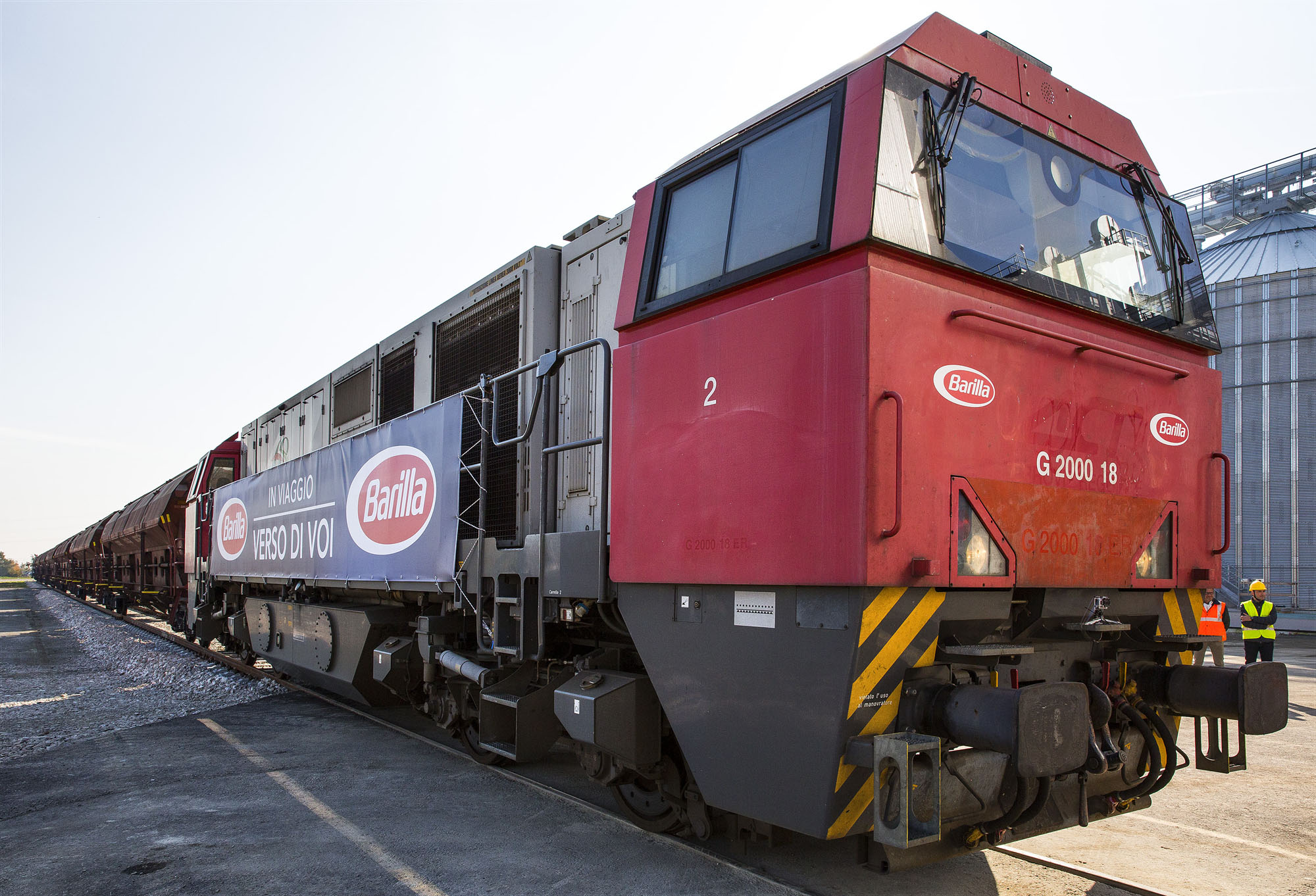 2015 - The railway connection is inaugurated with Pedrignano Plant