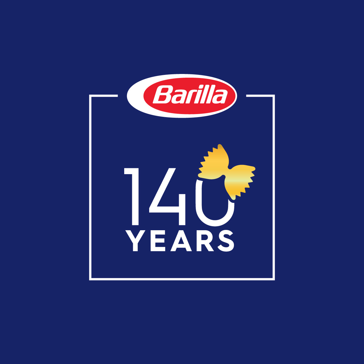2017 - Il logo del 140° anniversario di Barilla