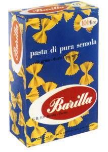 Erberto Carboni, Packaging per la pasta Barilla, Farfalle, 1956.