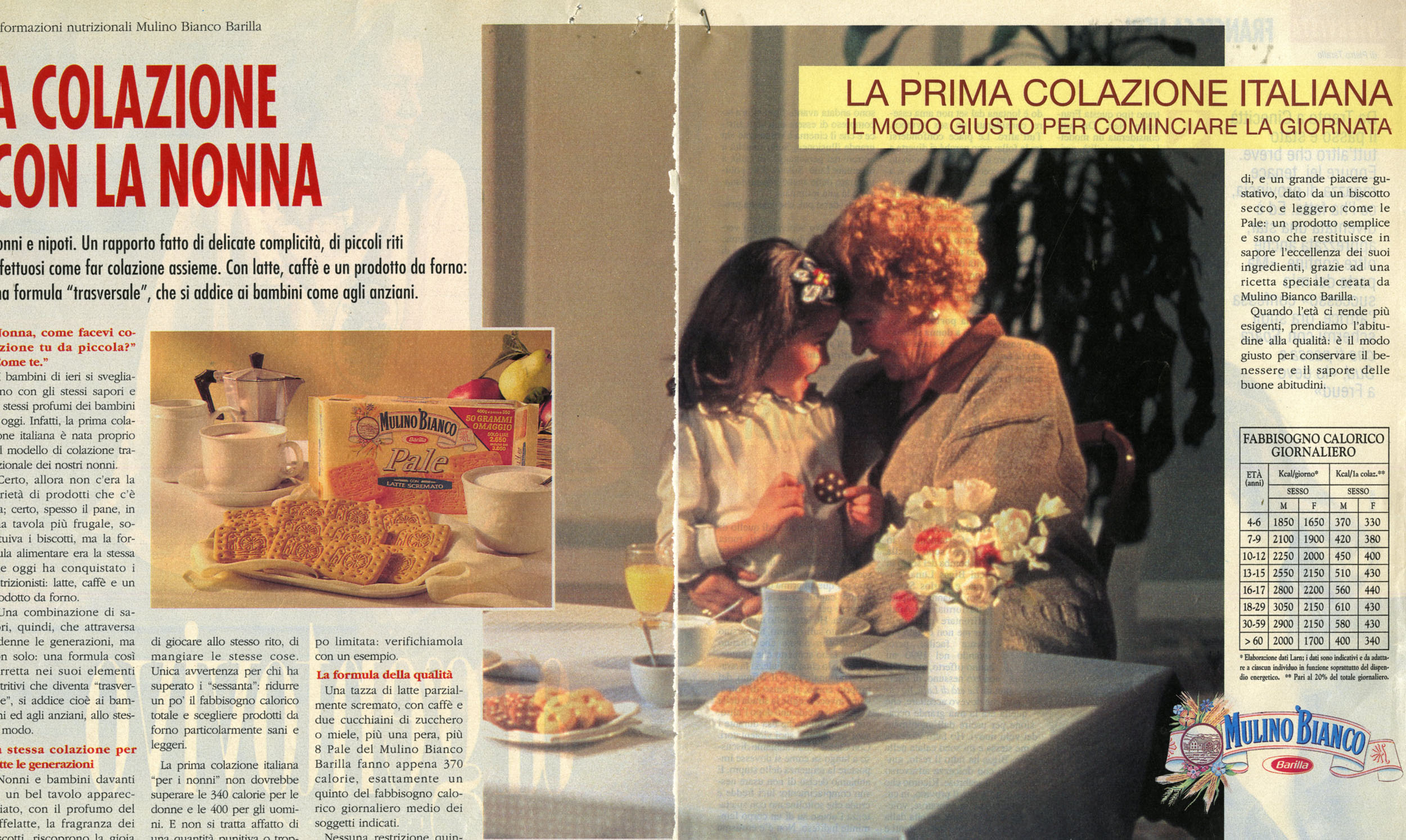 Press Advertising Campaign of the first Italian Breakfast 1992-1993 - 03