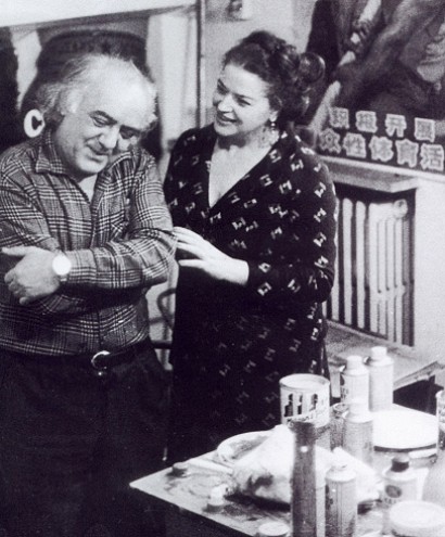 Guglielmo Lusignoli with his wife Anna