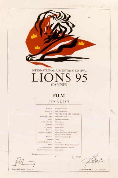 00 CANNES INTERNATIONAL ADVERTISING MULINO IN CITTA’ 1995 GBA I Ha 00134003