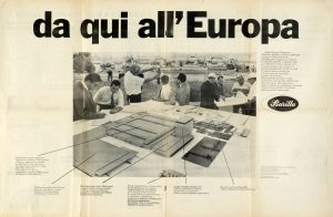 Annuncio Pubblicitario Per La Costruzione Dello Stabilimento Pasta Semola Di Pedrignano, 1968